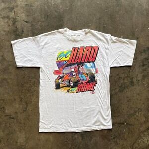 Vintage 90s Dirt bike/Car Racing Tee Shirt Size large